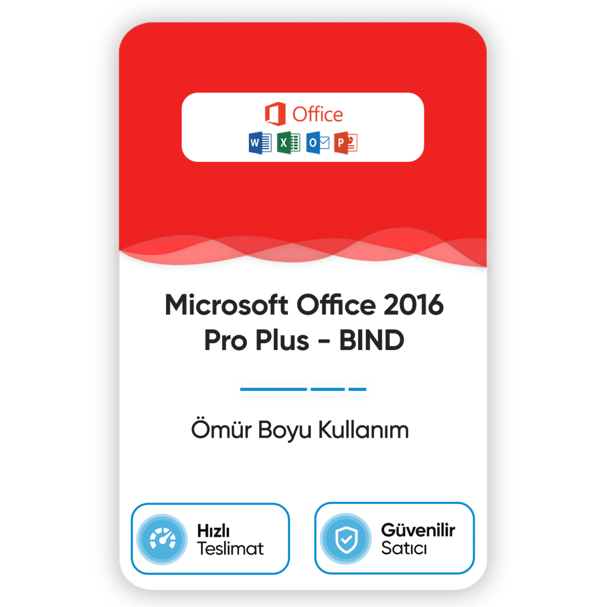 microsoft office 2016 pro plus bind omur boyu kullanim