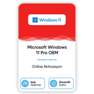 microsoft windows 11 pro oem online aktivasyon