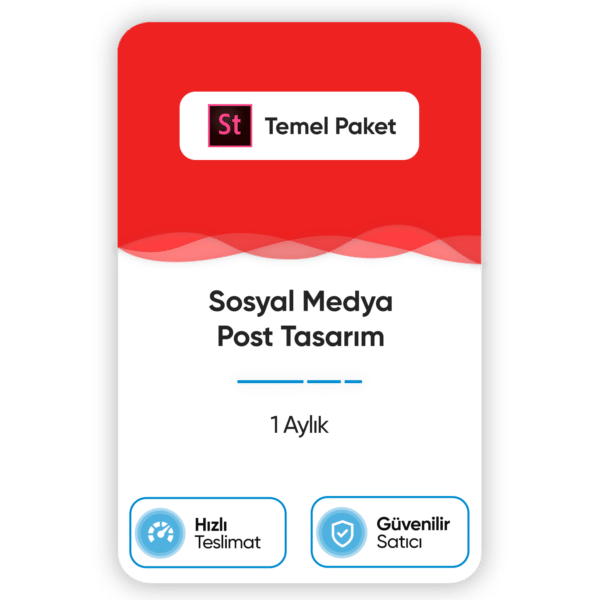 Sosyal Medya Post - Temel Paket